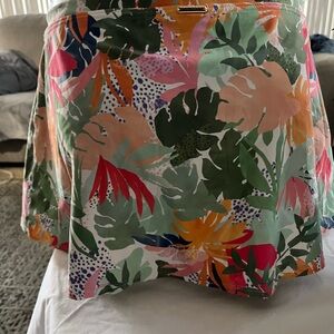 Tropical Print Women's Swim Skirt